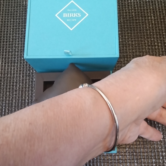 Birks Sterling Silver Cluster Stud Bracelet S/M - Picture 3 of 6